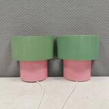 A set of refurbished retro wall lamps from IKEA from the 1980s-90s.