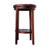 Table ancienne double plateaux ronds, sellette ou porte-plantes