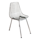Chaise filaire métal vintage type Bertoia