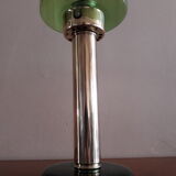 Bougeoir laiton et verre vert ,Hans Agne Jakobsson , Suéde 1960