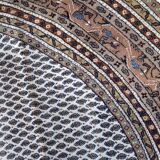 Tapis Vintage Indo-Seraband en Laine (253cm), Années 1970