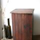 Large old wooden box