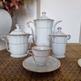 Coffee Service 12 Complete Services in Limonge France Model Versailles Porcelain