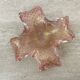 Mid century Murano glass pink bowl , 1970s
