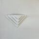 Vintage wall light, matte white plaster, France, 1970