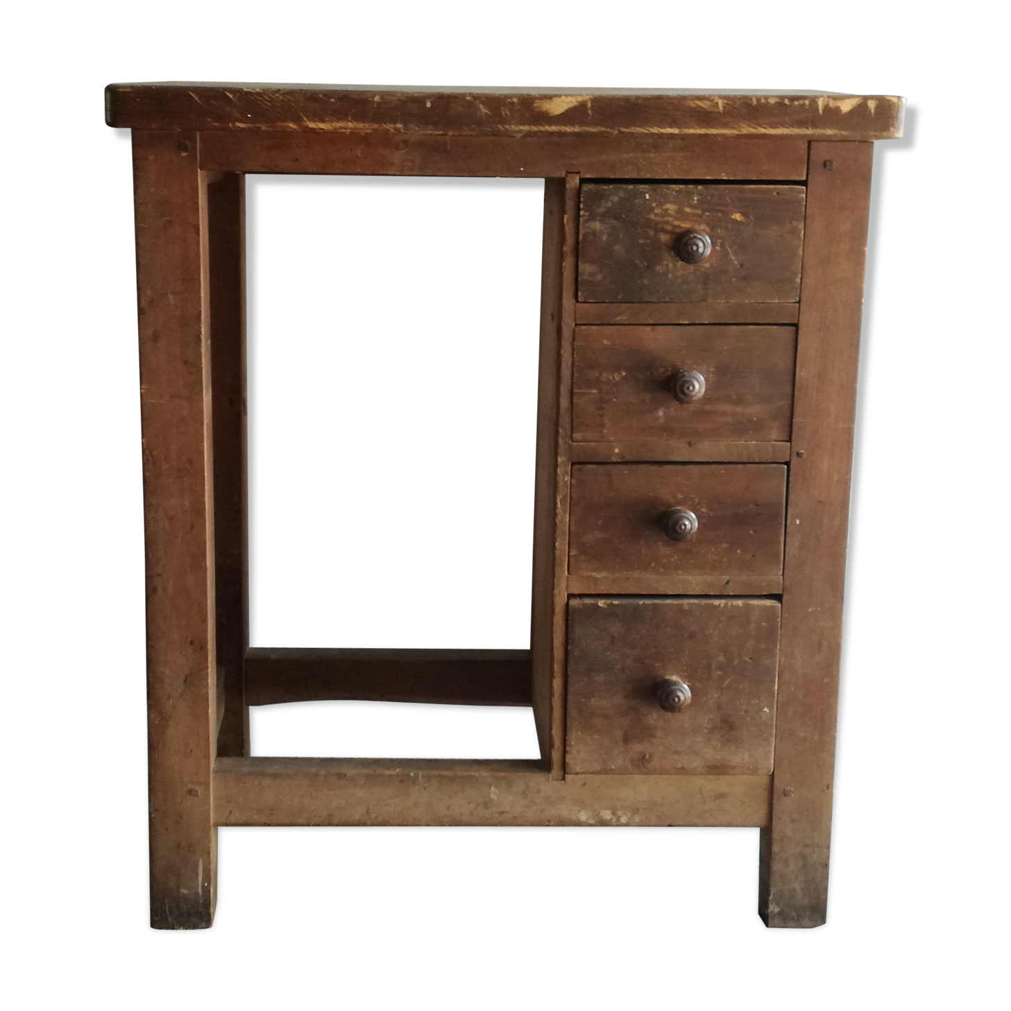 Wooden craft workbench