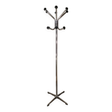 Chrome metal coat rack parrot, 12 balls, vintage 1970s