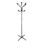 Chrome metal coat rack parrot, 12 balls, vintage 1970s