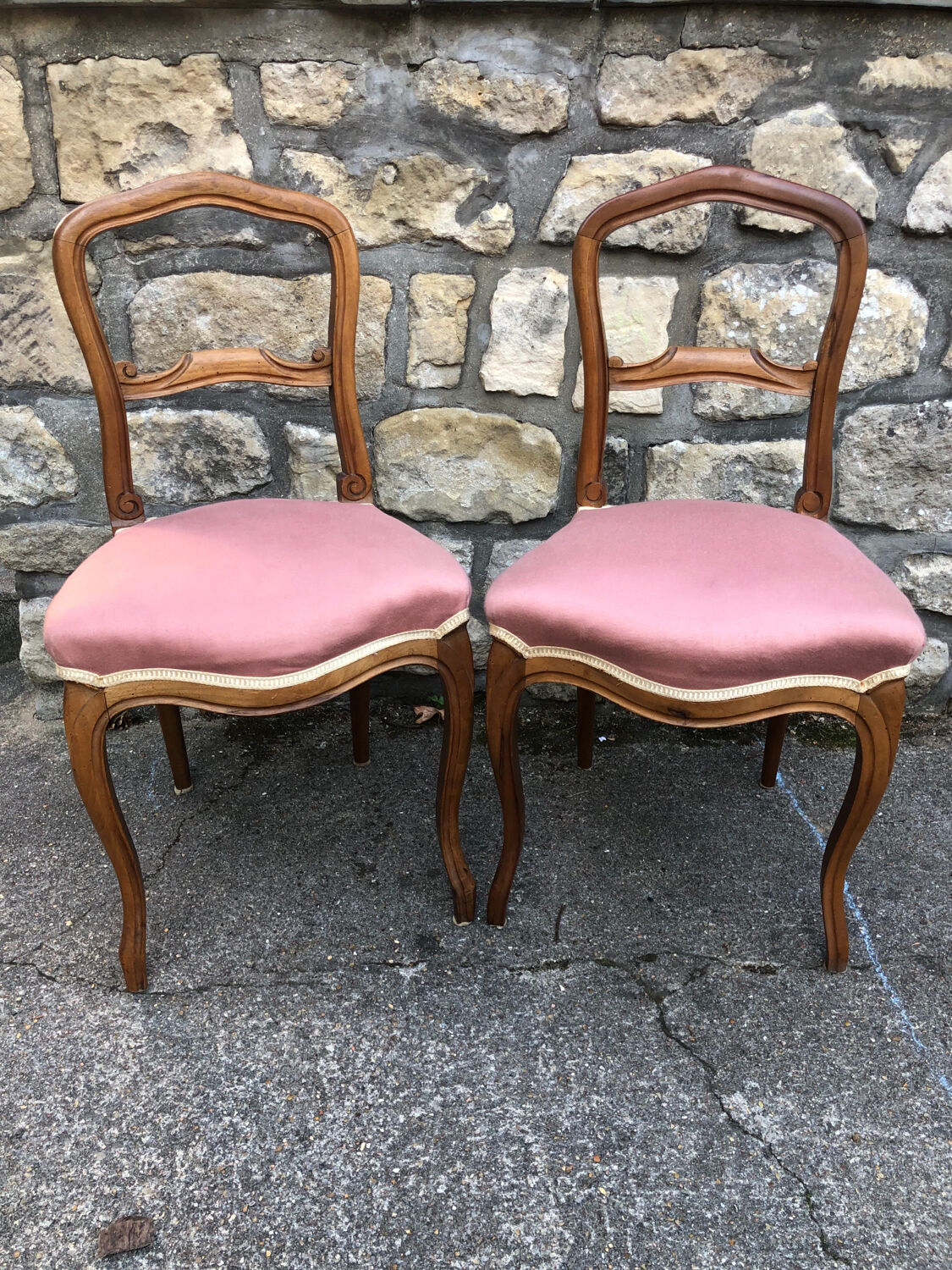 Paire de chaises de chambre 1920