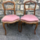Paire de chaises de chambre 1920