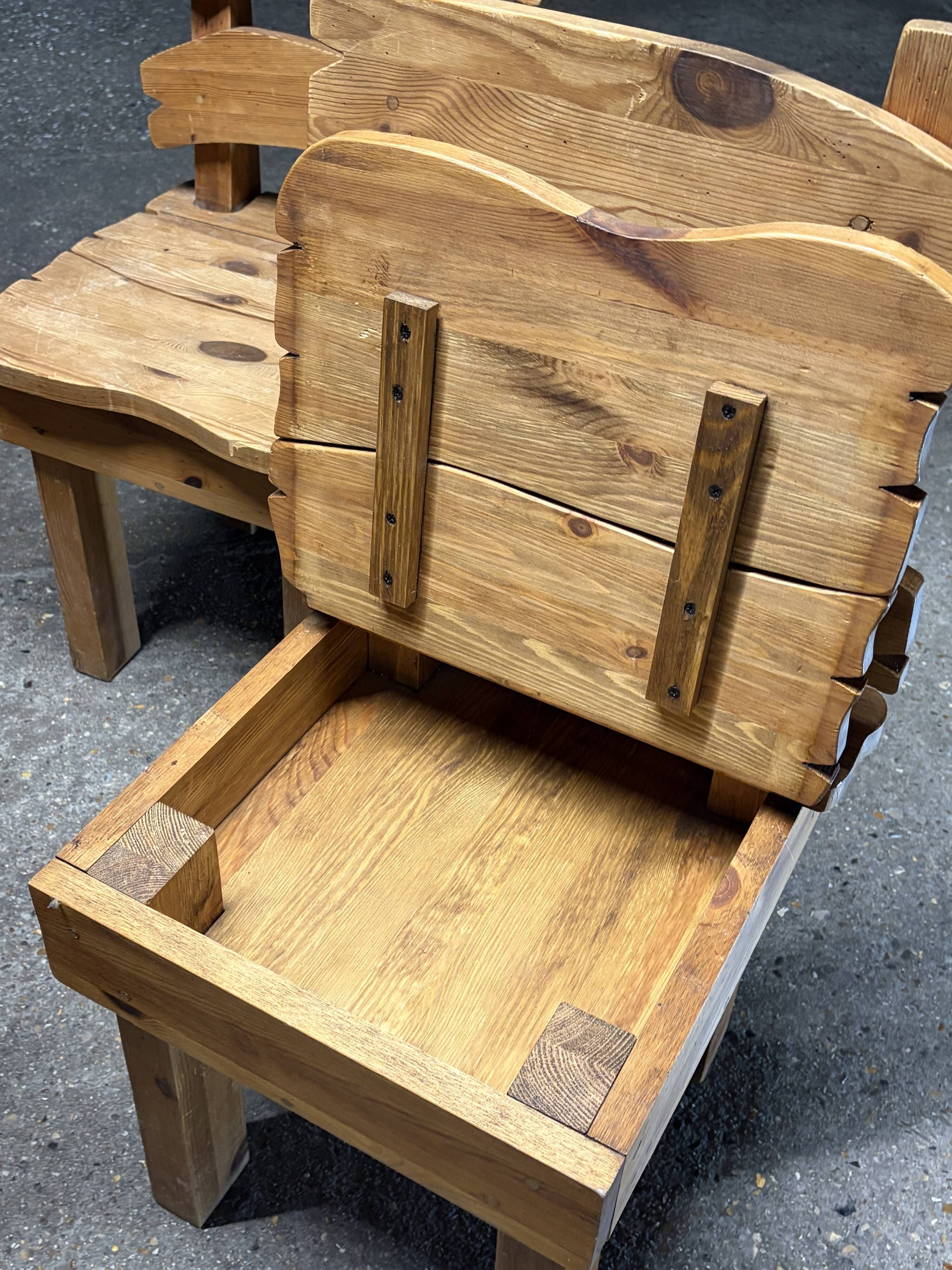 Lot de 4 chaises de montagne, 1970