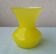 Yellow glass vase
