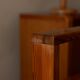 Vintage folding pine service trolley, 1970s