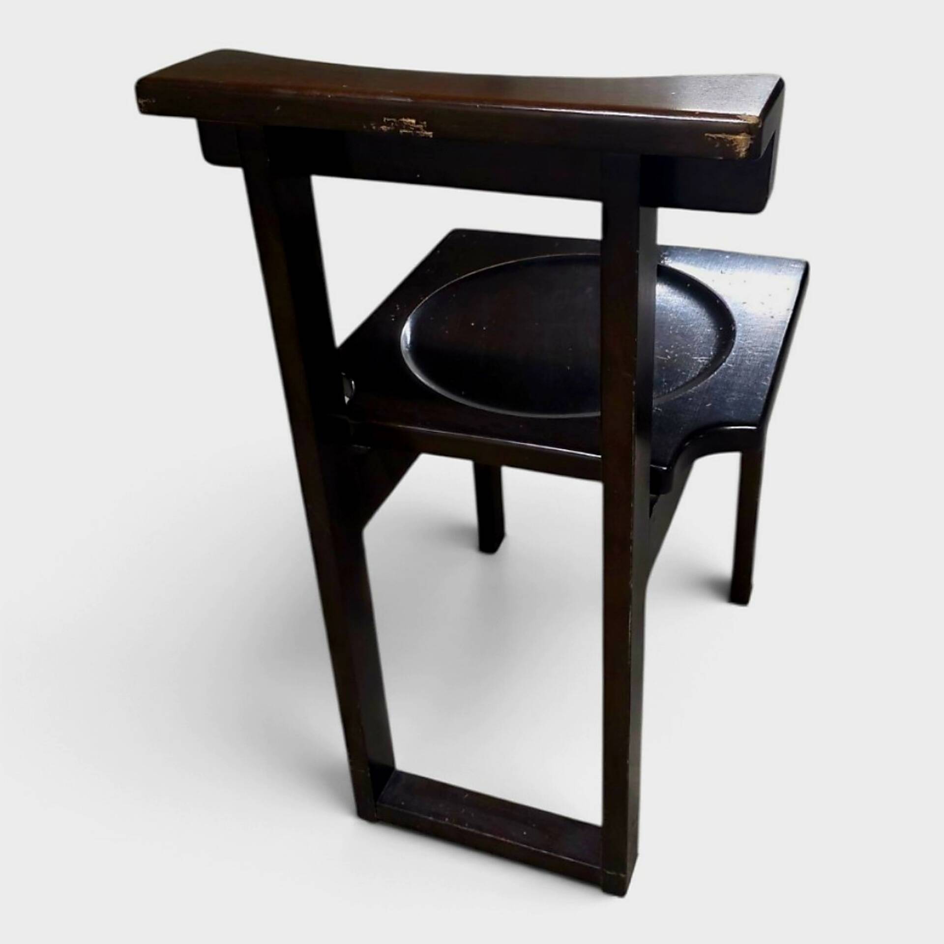 Brutalist prayer chair – Swiss monastic design, 1960