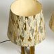 Pair of large extraordinary heavy Mid Century brass table lamps