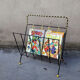 Magazine rack black and yellow lanyards