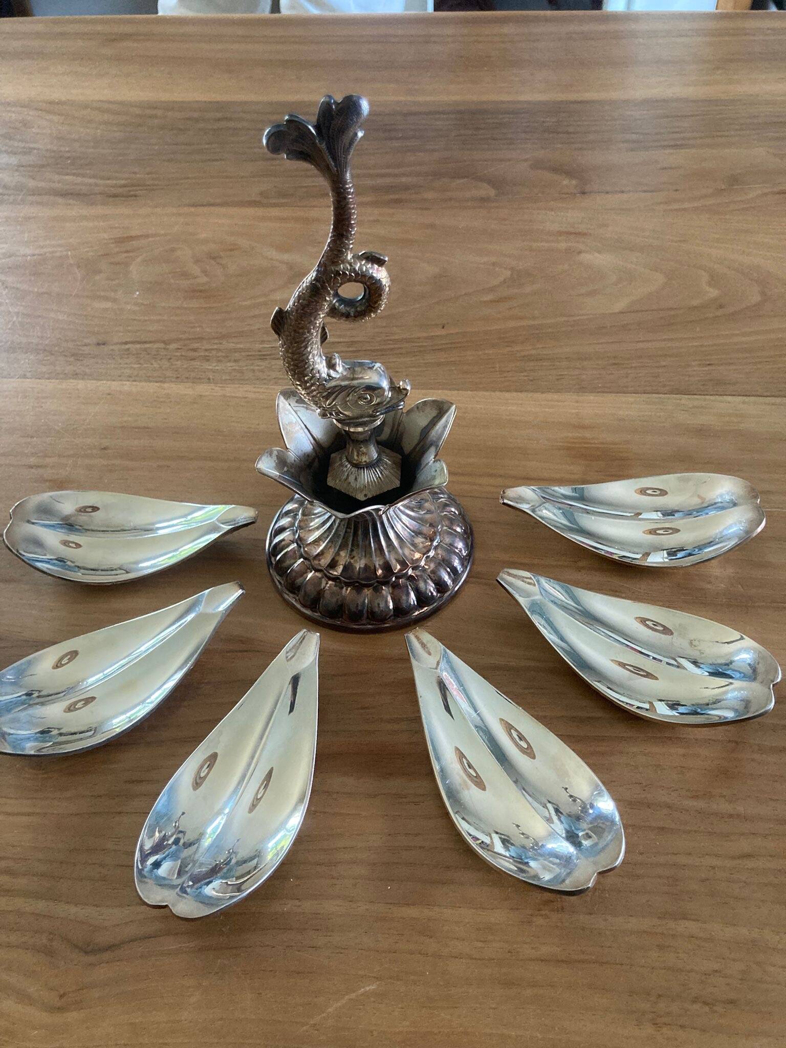 French caviar service Fleuron Christofle