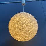 Suger ball lamp in yellow by John and Sylvia Reid 1960s