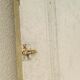Old interior door wood painted vintage porcelain handle N°2