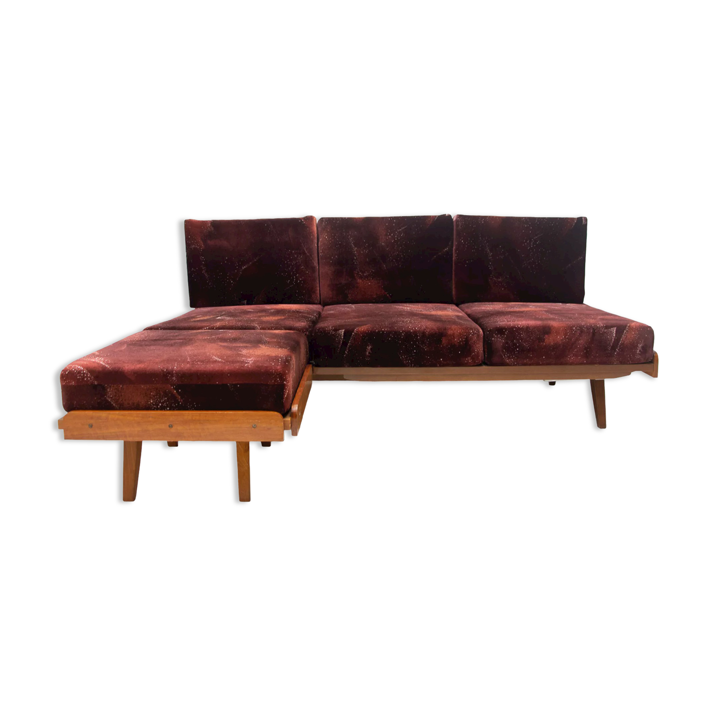 Midcentury Corner Folding Sofa by František Jirák for Tatra Nábytok, 1960s, CZ