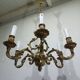 6-light bronze chandelier