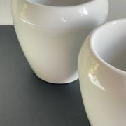 Paire BOUGEOIRS Blanc CERAMIQUE