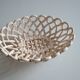 Pichon woven ceramic fruit basket in Uzès