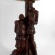Lampe sculpturale « Don Quichotte, Sancho Panza », Forêt-Noire, vers 1950