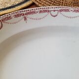 Plat ovale en faïence