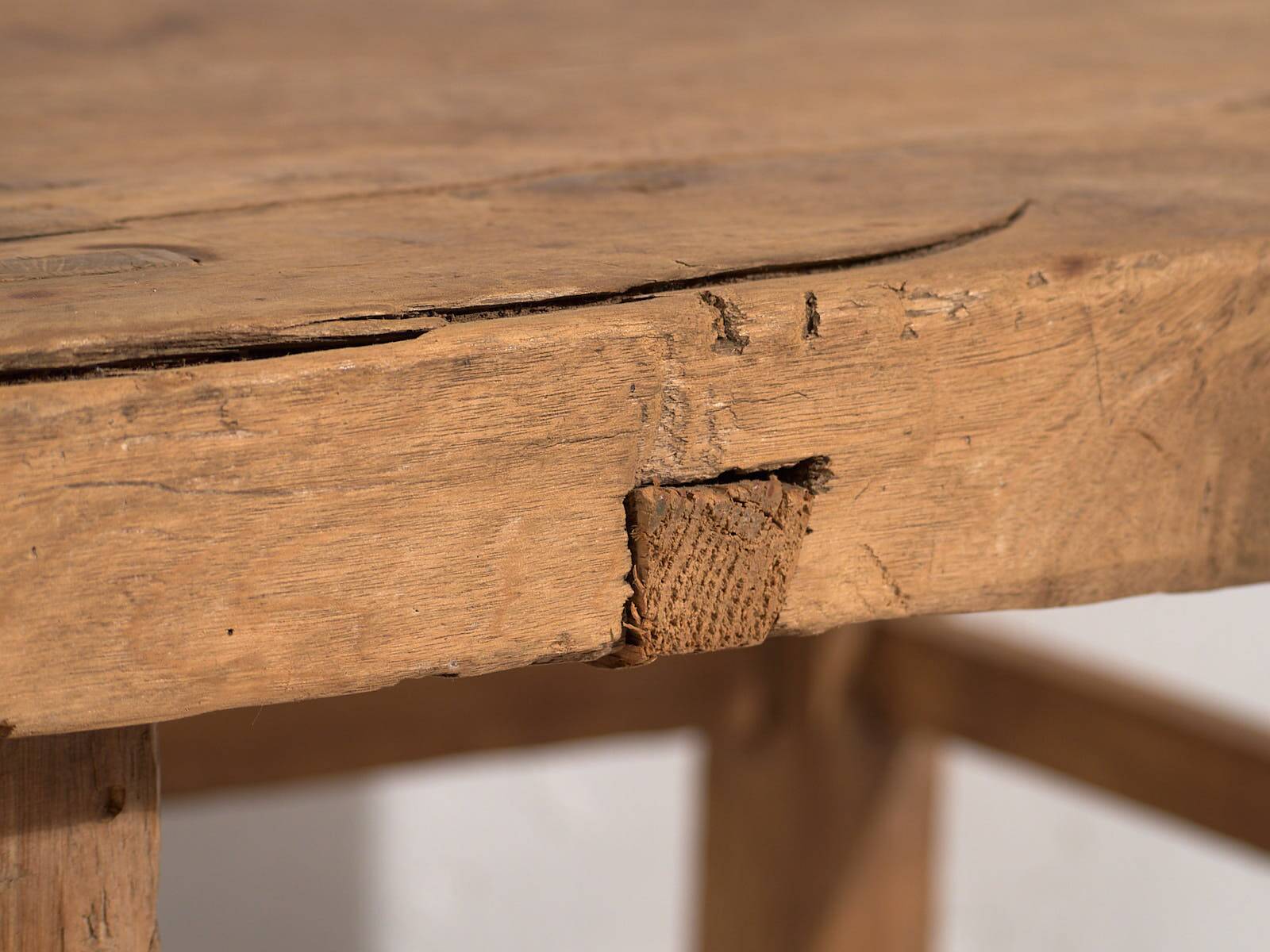 Antique square side table (c.1920) #9
