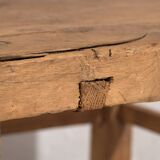 Antique square side table (c.1920) #9