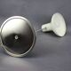 Lampe de bureau ajustable en métal blanc et chrome, datant des années 1970 et provenant de l'AGE (German Space/SPACE)