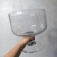 Large bubble glass bowl vintage