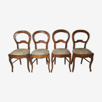 Suite de 4 chaises Louis Philippe