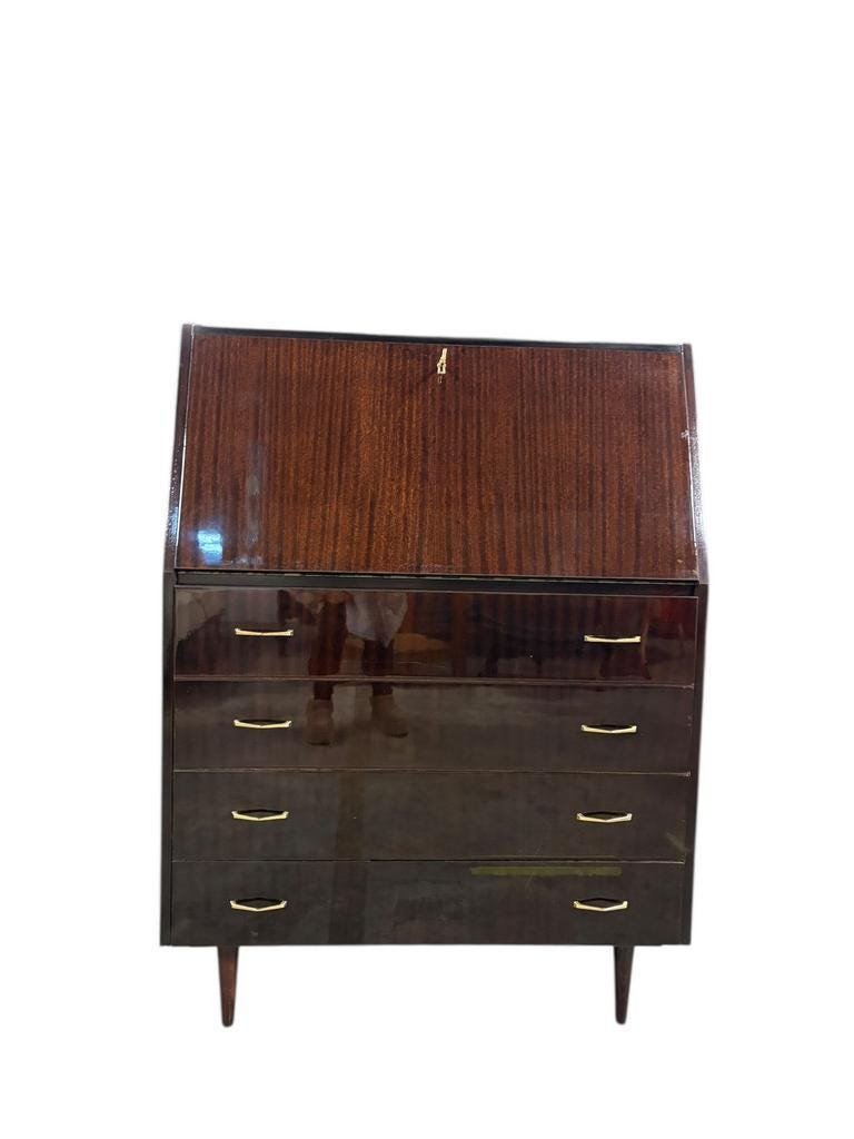 Vintage wooden wardrobe / secretary / chest of drawers