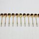 Hénin et Cie – 12 teaspoons with Russian-style silver-gilt handles