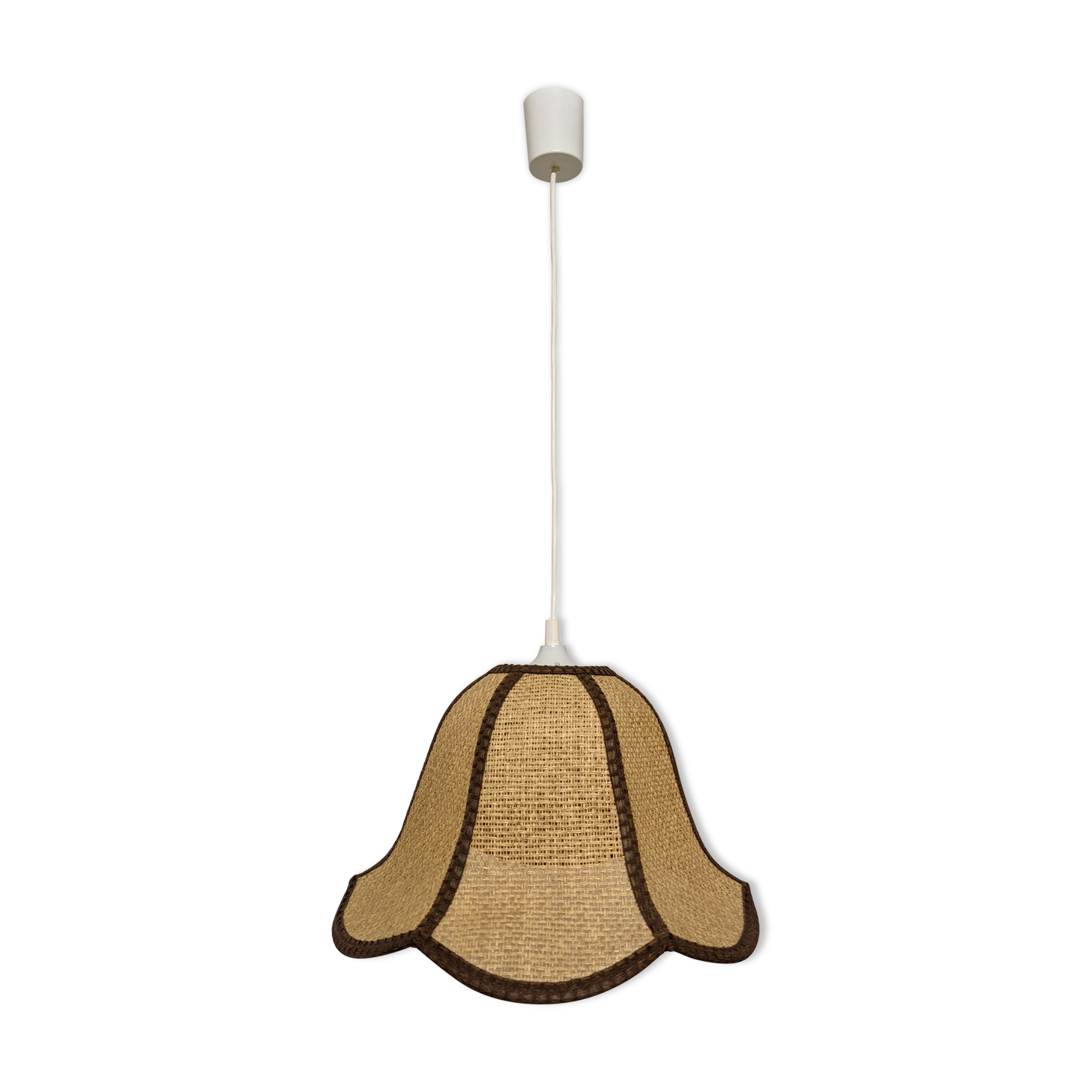 Rattan flower suspension from the 60s/70s