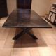 large table without chairs