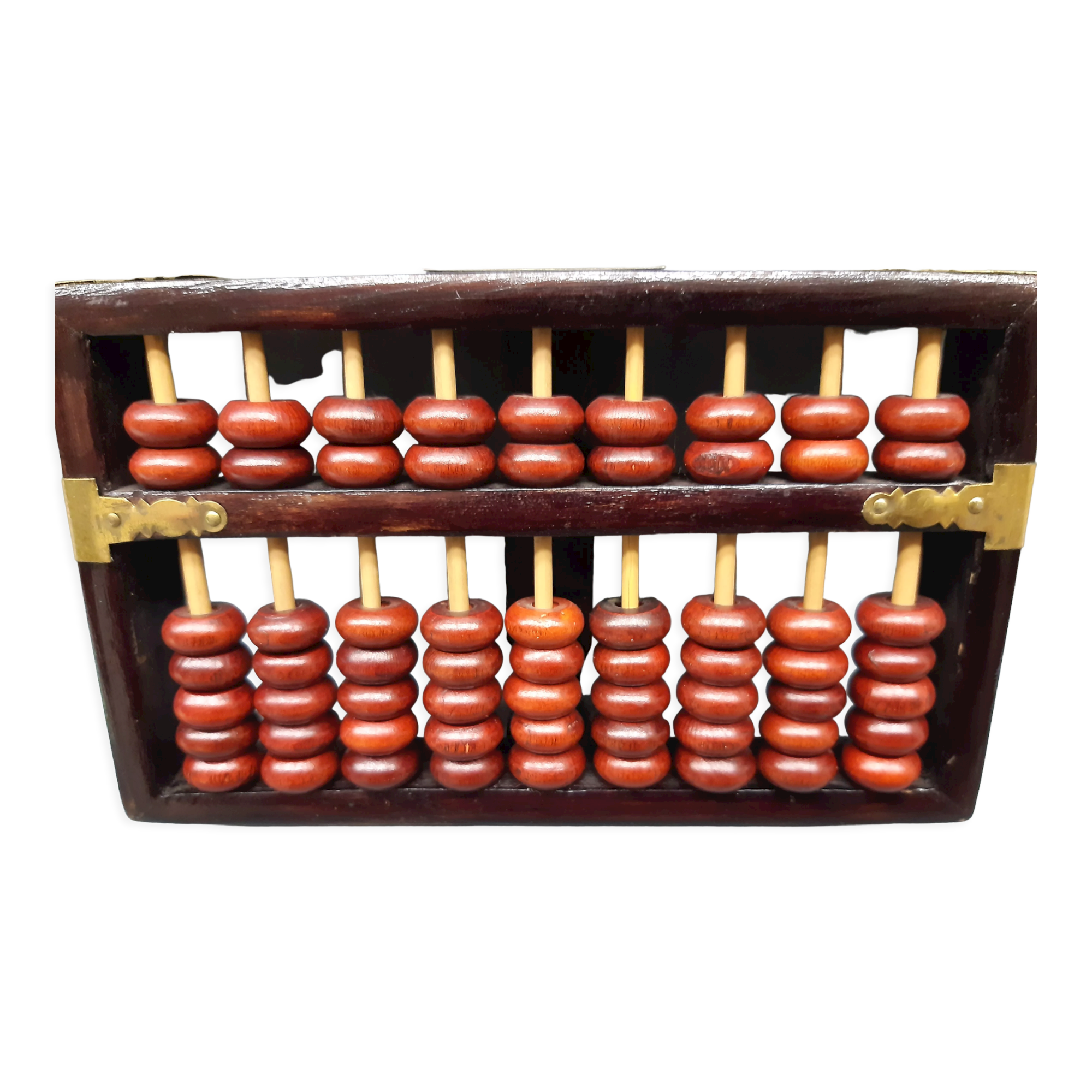 Ancient chinese abacus diamond wood