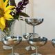 Set of 6 vintage stainless steel dessert bowls
