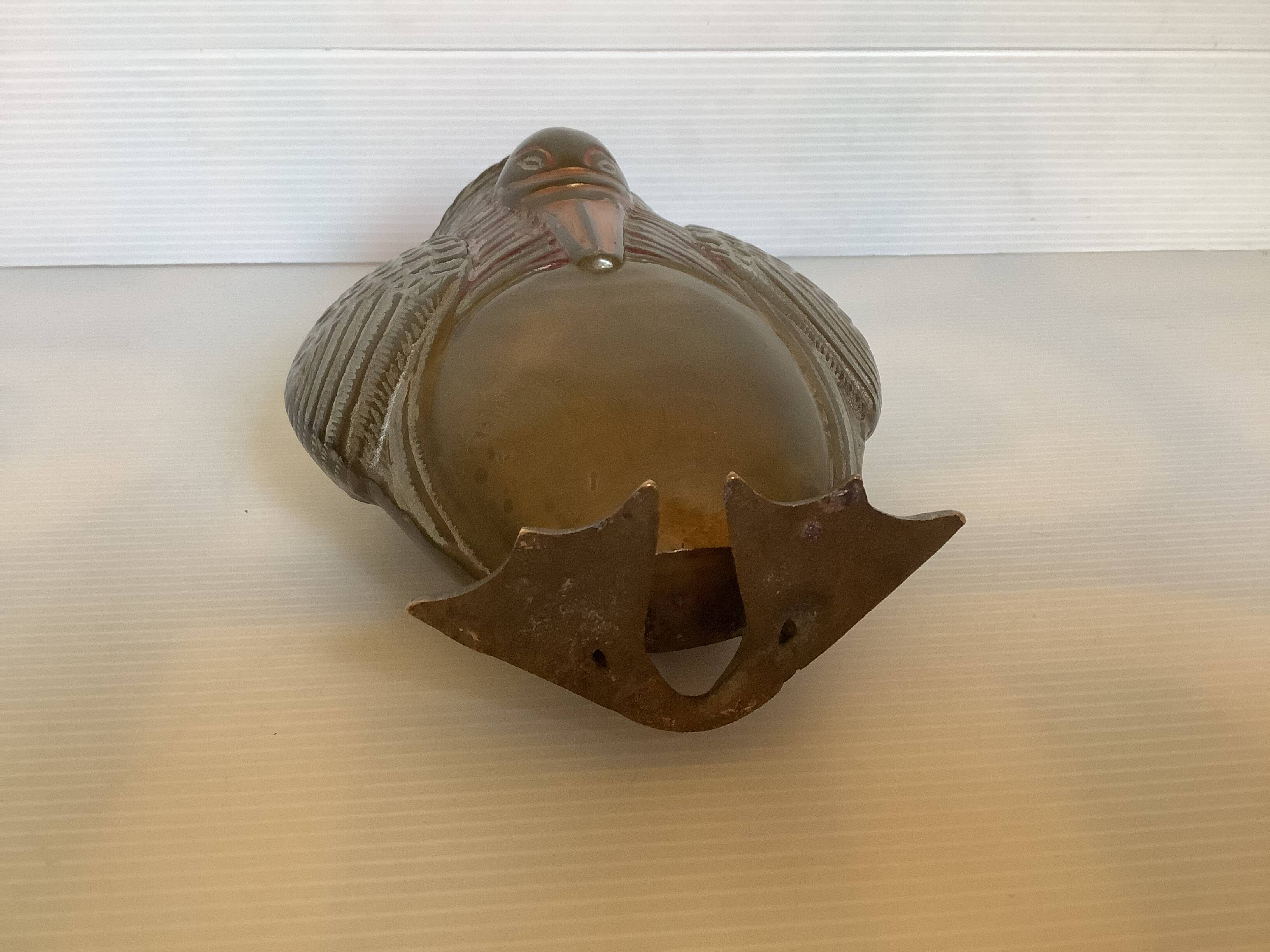 Brass zoomorphic vase