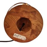 Hans Agne Jakobsson, Wooden table lamp, for AB Ellysett, Original and Signed!