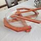 large convivial salad bowl in teak and glass