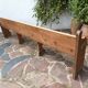 Banc d'église ancien, 263 cm