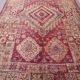 Tapis marocain vintage violet 230 x 402 cm - Tapis en laine berbère ancien fait à la main