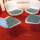 4 chaises d'Harry Bertoia édition Knoll
