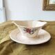 Vintage sauceboat Digoin Sarreguemines model 9177 floral decoration