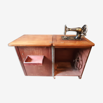 Furniture with sewing machine