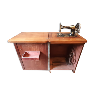 Furniture with sewing machine