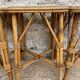 Ensemble de quatre tabourets en rotin